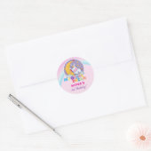 Magical Unicorn Dream Invitation Ronde Sticker (Envelop)