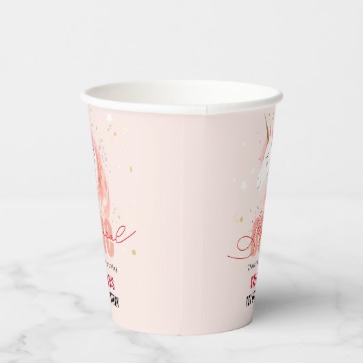 Magical Unicorn First Birthday Papieren Bekers (Rechts)