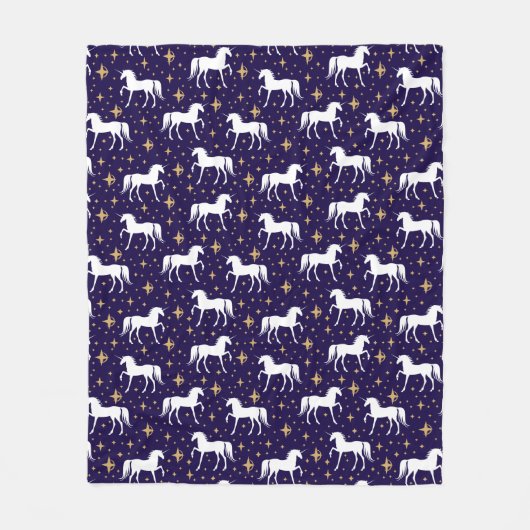Magical Unicorn Fleece Deken (Voorkant)