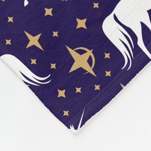 Magical Unicorn Fleece Deken (Hoek)