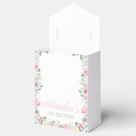 Magical Unicorn Flower Birthday Bedankdoosjes (Geopend)