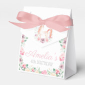 Magical Unicorn Flower Birthday Bedankdoosjes (Voorkant Zijde)