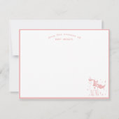 Magical Unicorn from the Nursery of Baby Girl Notitiekaartje (Voorkant)