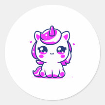 Magical Unicorn Girls BirthdayParty Favor Stickers