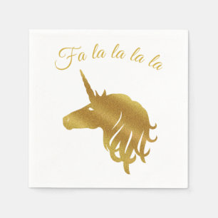 Magical Unicorn Holiday Napkin Servet