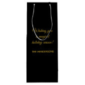 Magical Unicorn Holiday Wijn Cadeautas (Achterkant)