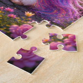 Magical Unicorn in a Fairytale Landscape Jigsaw Pu Legpuzzel (Zijkant)