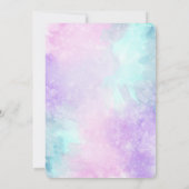 Magical Unicorn Invitation Kaart (Achterkant)