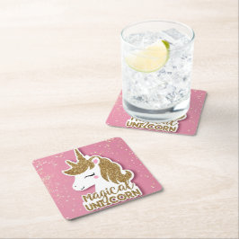 Magical Unicorn Kartonnen Onderzetters