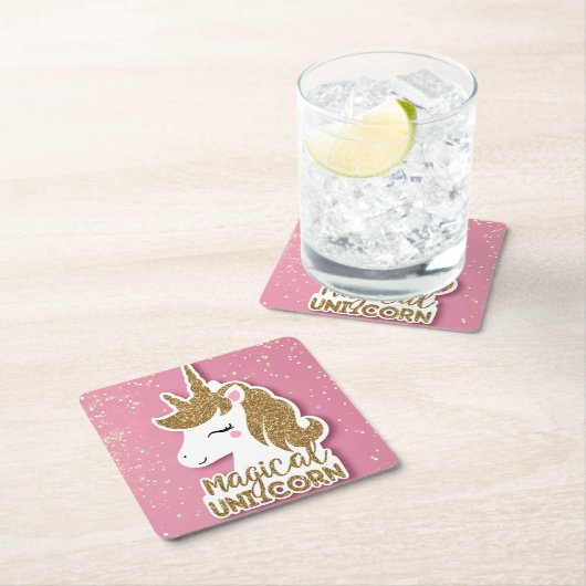 Magical Unicorn Kartonnen Onderzetters (Insitu)