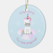 Magical Unicorn Keramisch Ornament (Links)