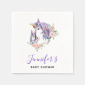 Magical Unicorn Mam & Baby Baby shower Servet (Voorkant)