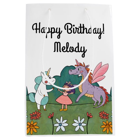 Magical Unicorn Medium Cadeauzakje (Voorkant)