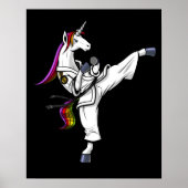 Magical Unicorn Ninja Karate Funny Martial Arts Poster (Voorkant)