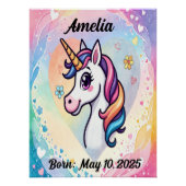 Magical Unicorn Nursery Poster (Voorkant)