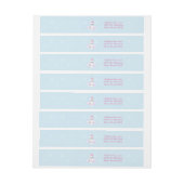 Magical Unicorn Omwikkelbaar Adreslabel (Vel)