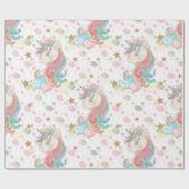 Magical Unicorn Pattern Cadeaupapier (Vlak)
