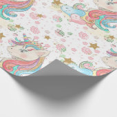 Magical Unicorn Pattern Cadeaupapier (Hoek)