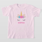 Magical Unicorn Personalized Girl T-shirt (Laagn)