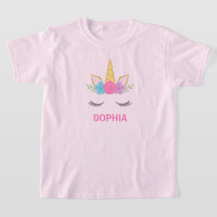 Magical Unicorn Personalized Girl T-shirt