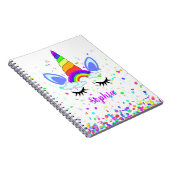 Magical Unicorn Personalized Kinderen Notitieboek (Rechterzijde)