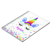 Magical Unicorn Personalized Kinderen Notitieboek (Linkerzijde)