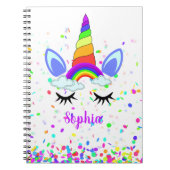 Magical Unicorn Personalized Kinderen Notitieboek (Voorkant)