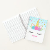 Magical Unicorn Personalized Kinderen Notitieboek (Binnen)
