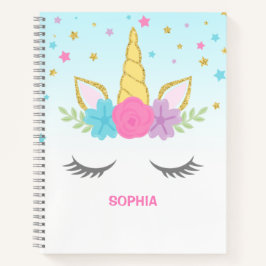 Magical Unicorn Personalized Kinderen Notitieboek