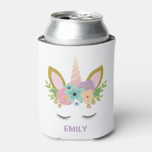 Magical Unicorn Personalized name glitter girly   Blikjeskoeler