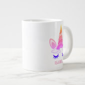 Magical Unicorn Personalized Name Grote Koffiekop (Voorkant rechts)