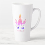 Magical Unicorn Personalized Name Latte Mok (Rechts)