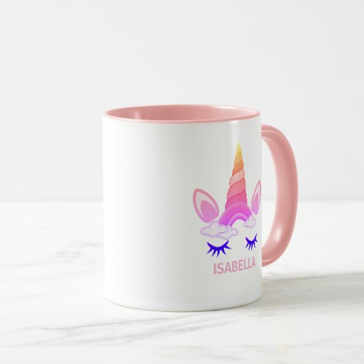 Magical Unicorn Personalized Name Mok (Voorkant rechts)