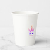 Magical Unicorn Personalized Name Papieren Bekers (Rechts)