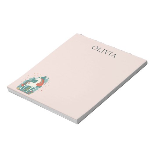 Magical Unicorn Personalized Notitieblok (Linkerzijde)
