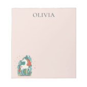 Magical Unicorn Personalized Notitieblok (Voorkant)