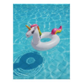 Magical Unicorn Pool Float - Summer Fun Perfect Poster (Voorkant)