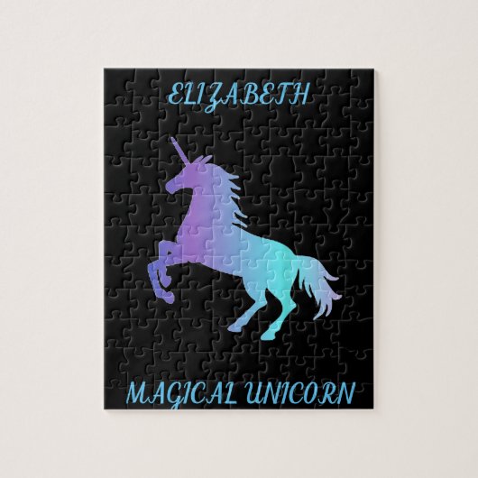 "MAGICAL UNICORN" puzzel voor meisjes gepersonalis (Verticaal)