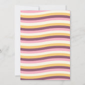 Magical Unicorn & Rainbow Girl Third Birthday  Kaart (Achterkant)