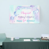 Magical Unicorn Rainbow Lavender Pink Turquoise Spandoek (Beurs)