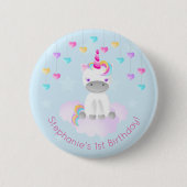 Magical Unicorn Ronde Button 5,7 Cm (Voorkant)