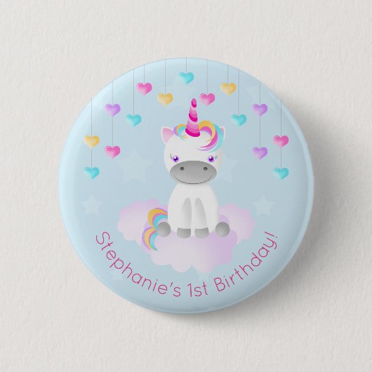 Magical Unicorn Ronde Button 5,7 Cm (Voorkant)