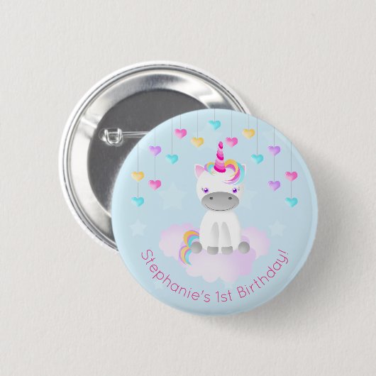 Magical Unicorn Ronde Button 5,7 Cm (Voorkant /achterkant)