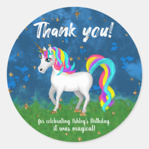 Magical Unicorn Ronde Sticker