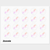 magical unicorn ronde sticker (Vel)