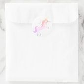 magical unicorn ronde sticker (Tas)