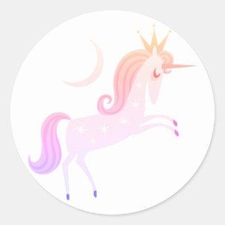 magical unicorn ronde sticker