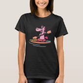 Magical Unicorn Rowing Kayak Canoeing Kayaking Pad T-shirt (Voorkant)