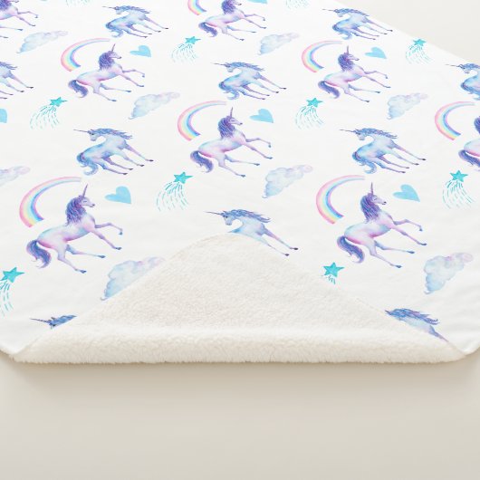 Magical Unicorn Sherpa Deken (3/4)