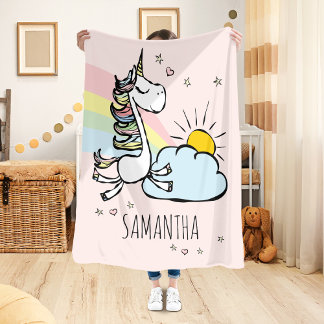 Magical Unicorn Sherpa Deken